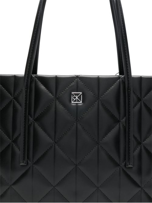 Borsa shopper donna Calvin Klein matelassé nera Calvin Klein | LV04F3325GUB1